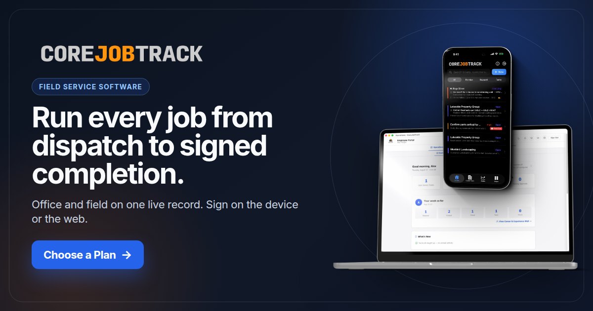 Run every job from dispatch to signed completion