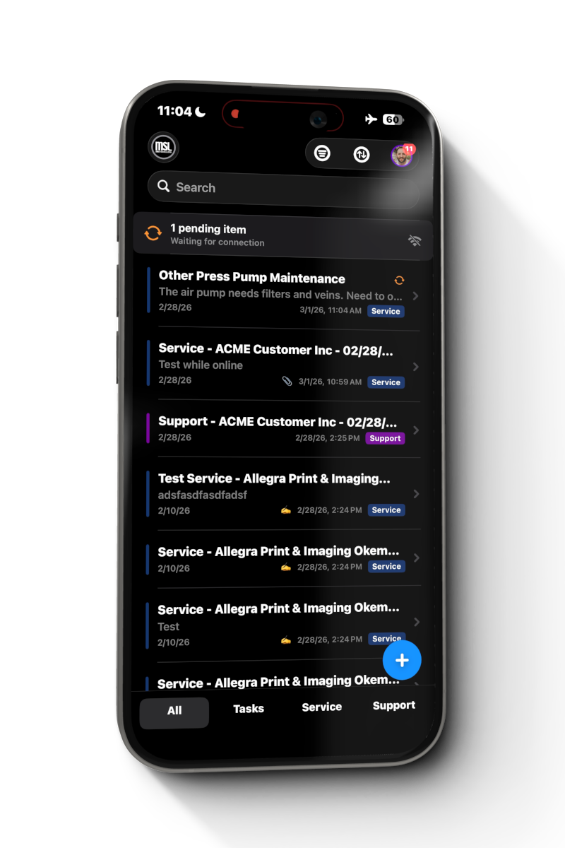 Offline sync capability